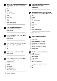 Wandsworth PCT questionnaire